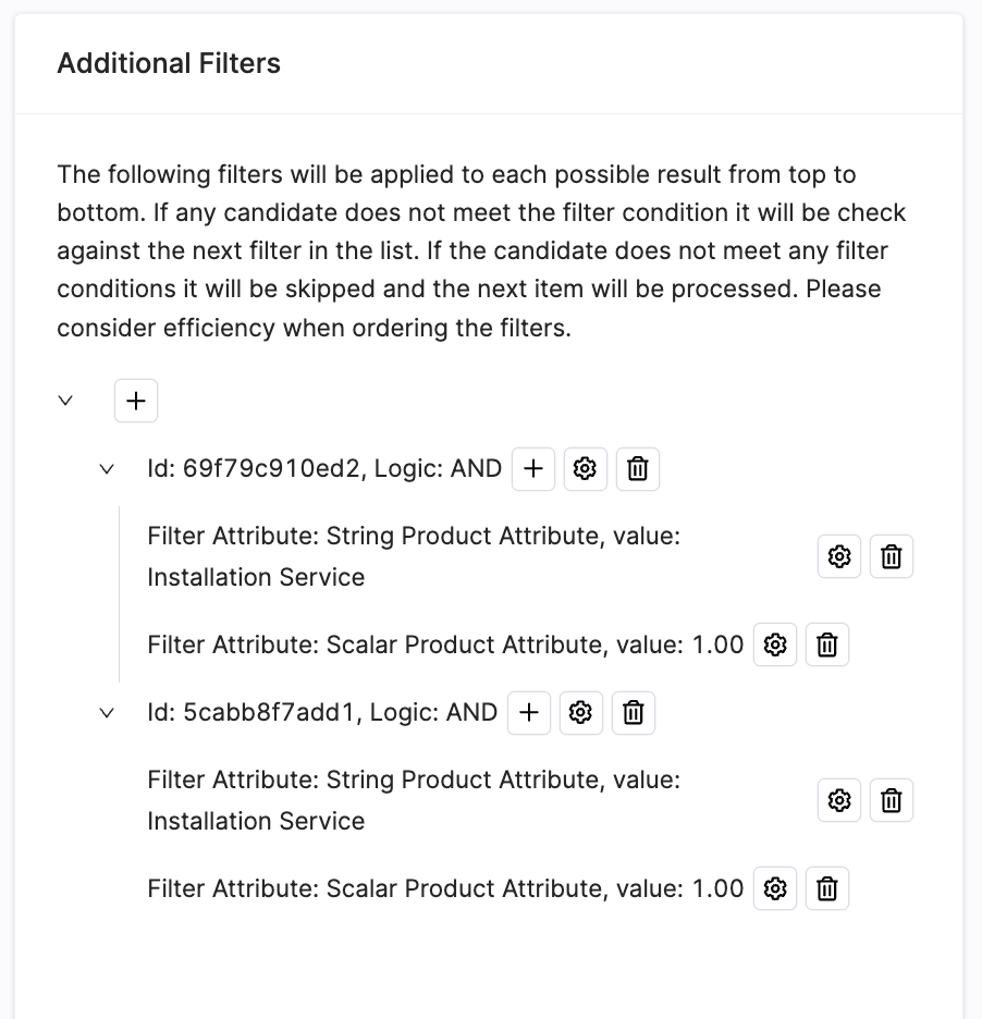 Additional Filters