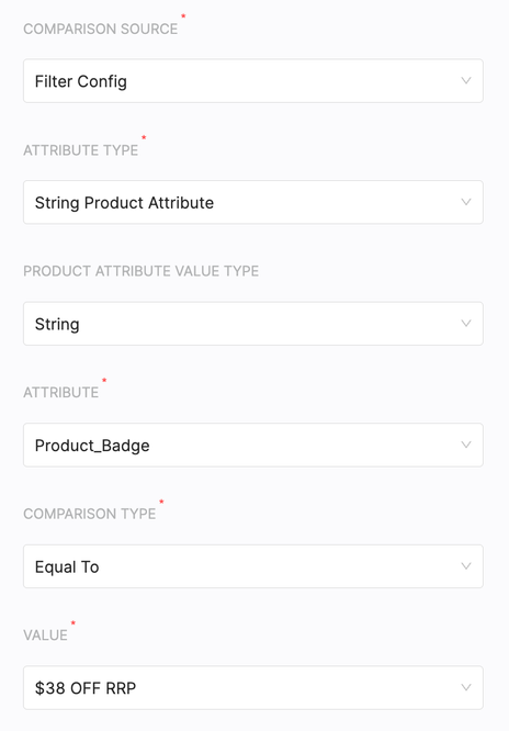 String Attribute Settings